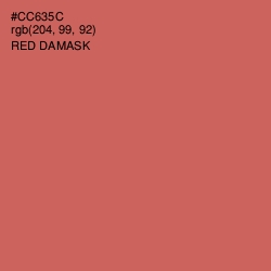 #CC635C - Red Damask Color Image